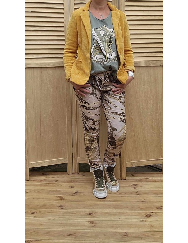 Pantalon motif place du jour